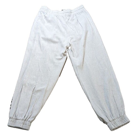 Umgee USA Oatmeal Leopard Print Elastic Waist Drawstring Jogger Pant Size Small - Picture 2 of 10